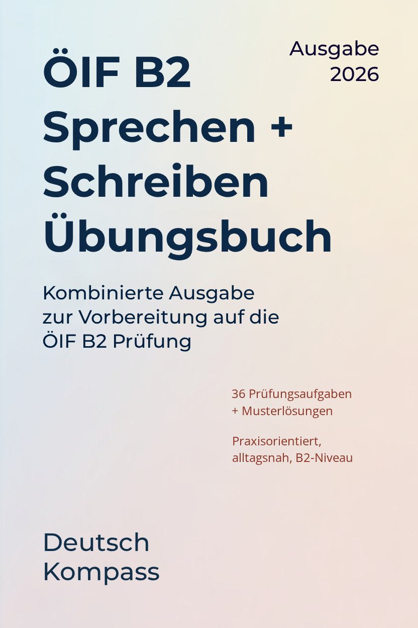 ÖIF B2 Speaking + Writing cover