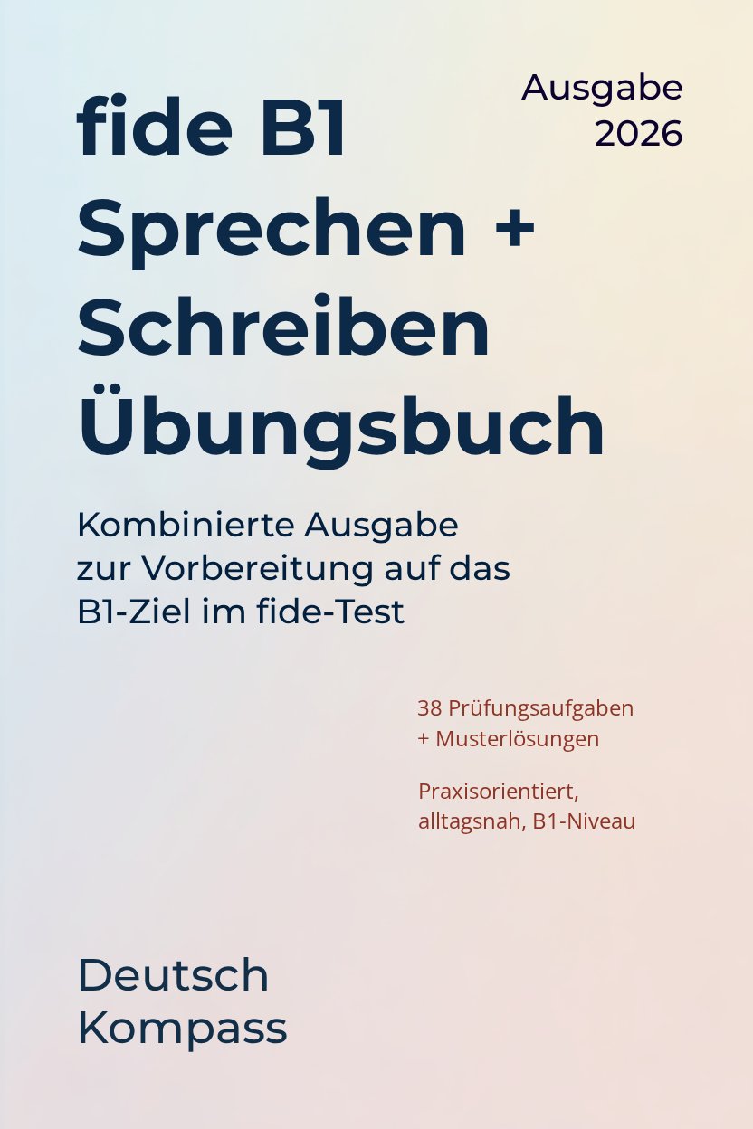 fide B1 Speaking + Writing cover