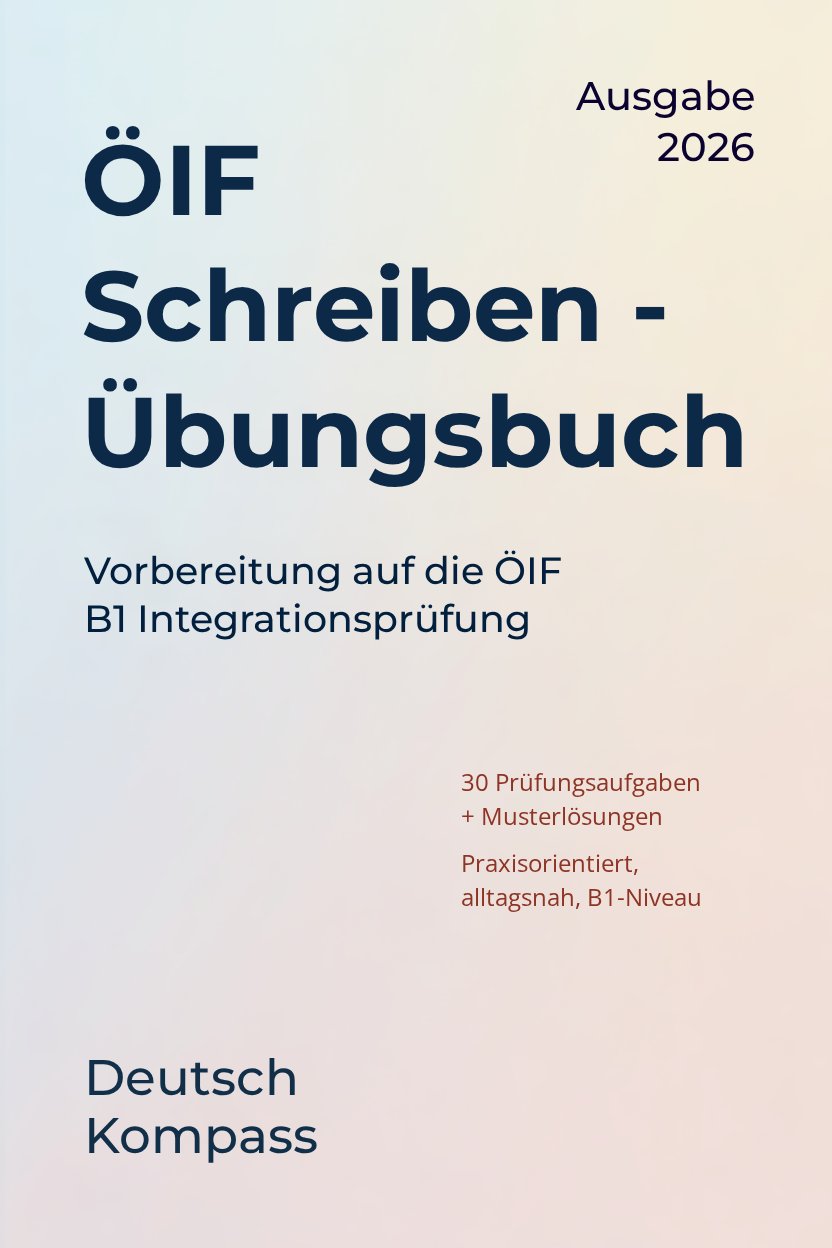 ÖIF B1 Writing cover