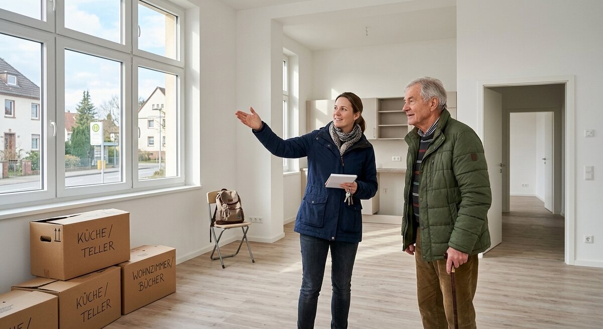 Bildimpuls: Eine Wohnung besichtigen