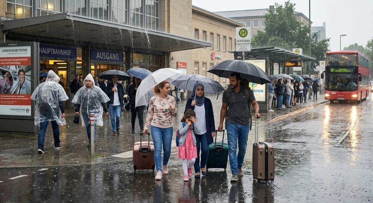 Bildimpuls: Regen, Schnee oder Hitze im Alltag
