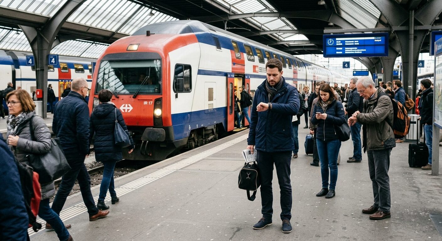 Bildimpuls zu Set 2: Verspätung und Anschluss · Bild