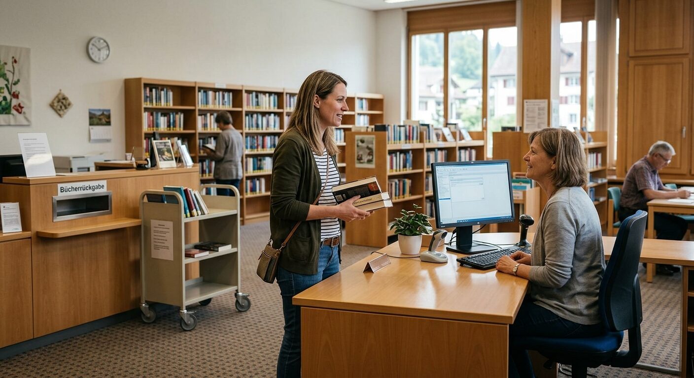 Bildimpuls zu Set 1: In der Bibliothek · Bild