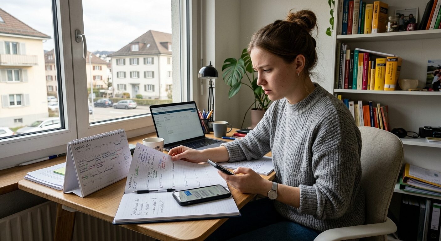 Bildimpuls zu Set 3: Im Kurs fehlen oder Termin ändern · Bild