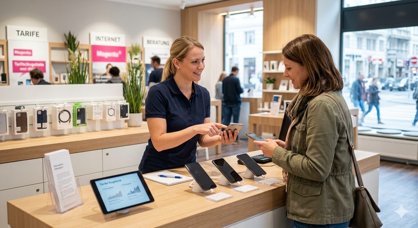Bildimpuls zu Handy-Geschäft