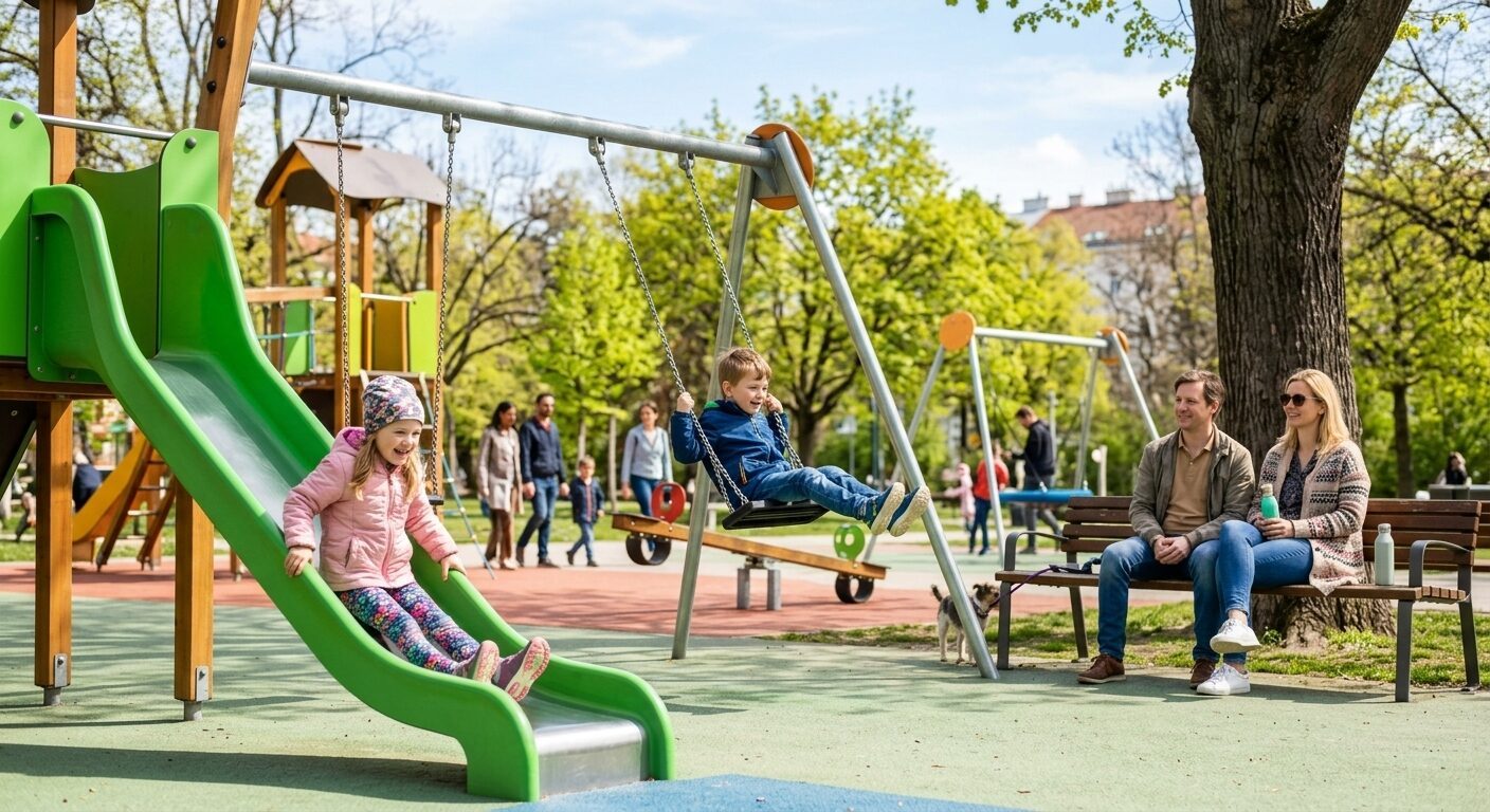 Bildimpuls zu Kinderspielplatz