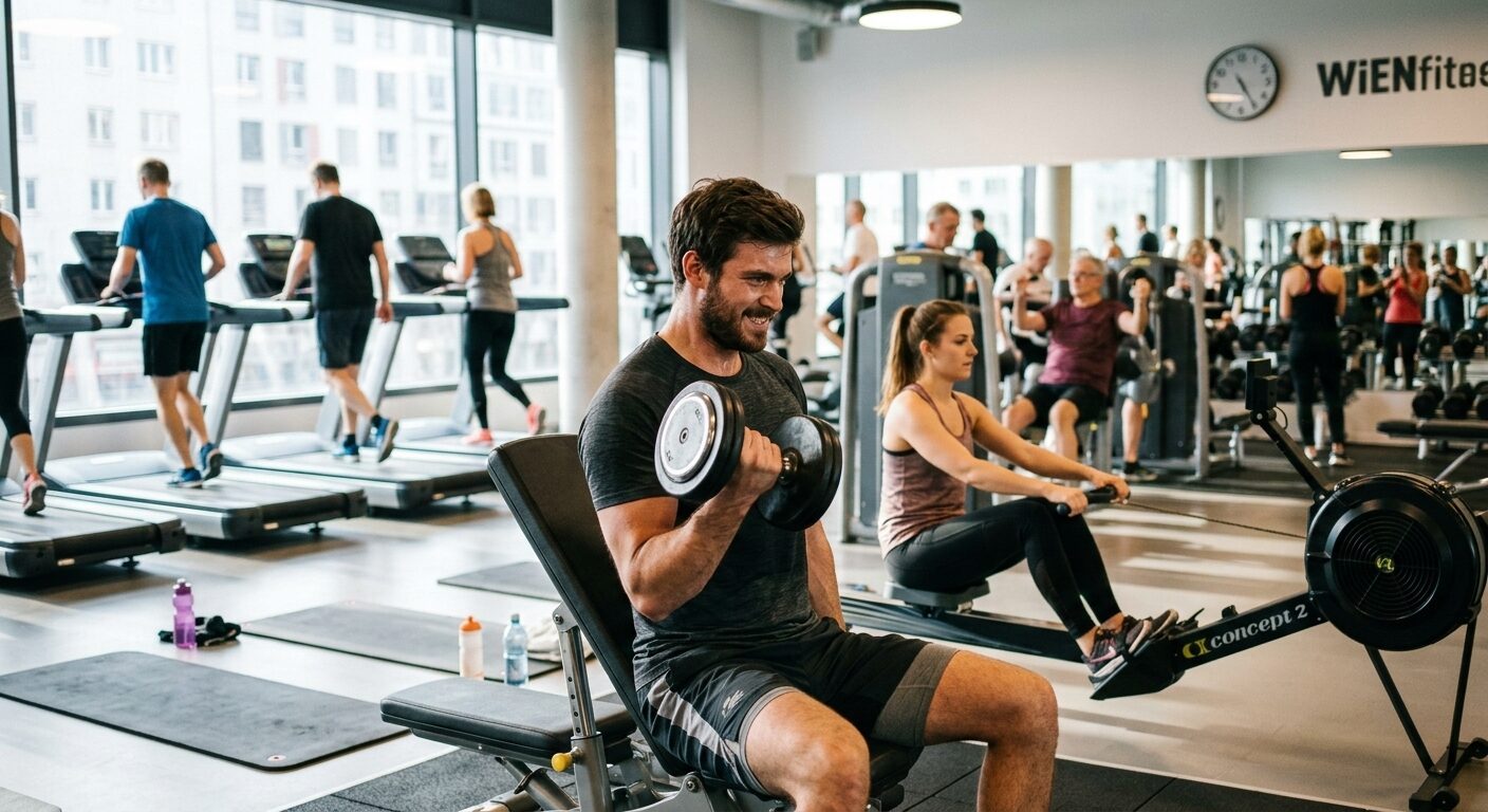 Bildimpuls zu Sport im Park / Fitnessstudio