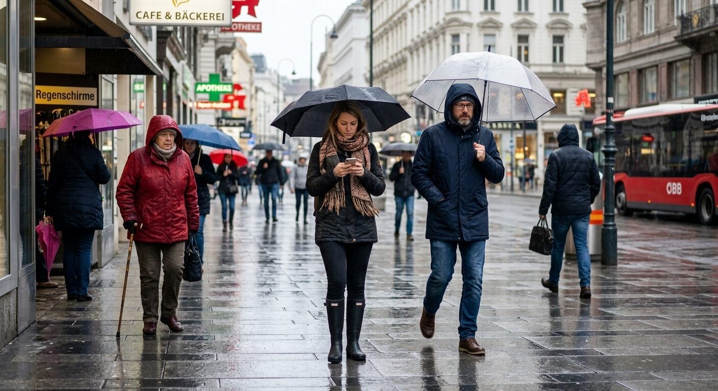 Bildimpuls zu Wetter: Regen/Schnee/Hitze-Situation